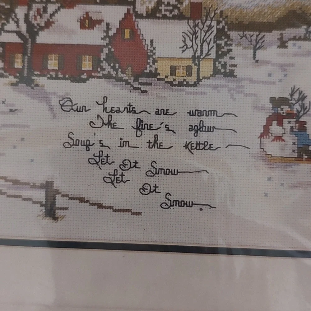Needle Treasures Counted Cross Stitch Kit. Let It Snow. 16x8